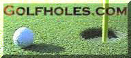 Verdict Ridge golf course golf hole photo with golf ball and flag stick 